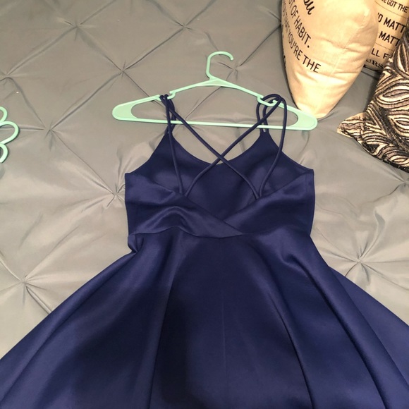 Blue party dress - Picture 2 of 3